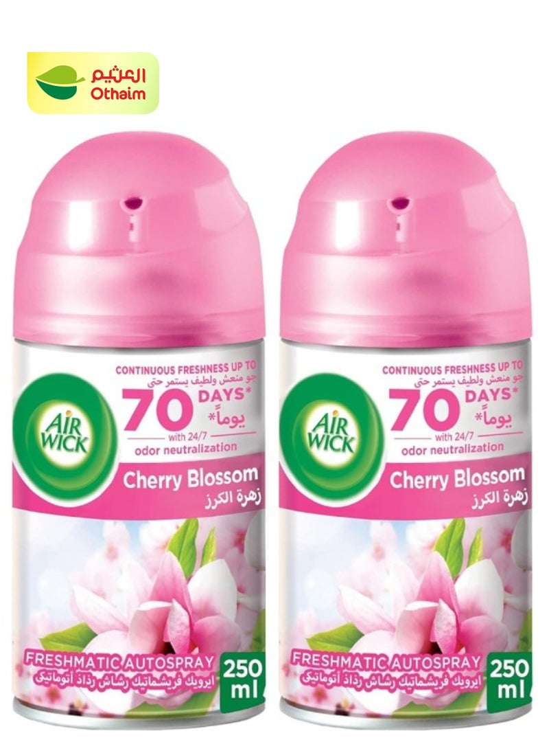 Air Wick Airwick ِAir Refresher Cherry Blossom Scent, 2×250ml 