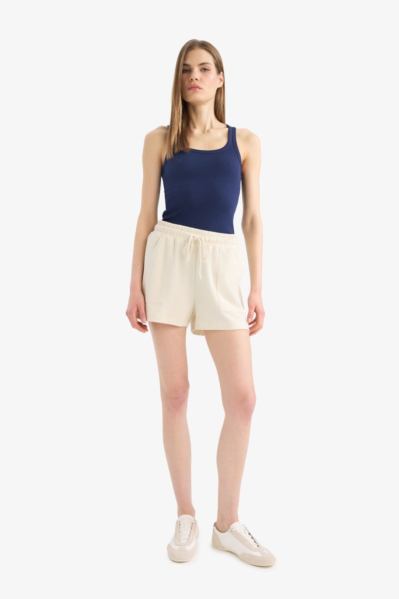 DeFacto Woman Regular Fit Flexible Waist Bermuda Shorts  - Image 4
