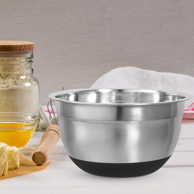 🍳 أوعية معدنية للخلط متينة مع حواف عريضة للاستخدام الآمن في المطبخ - Image 3