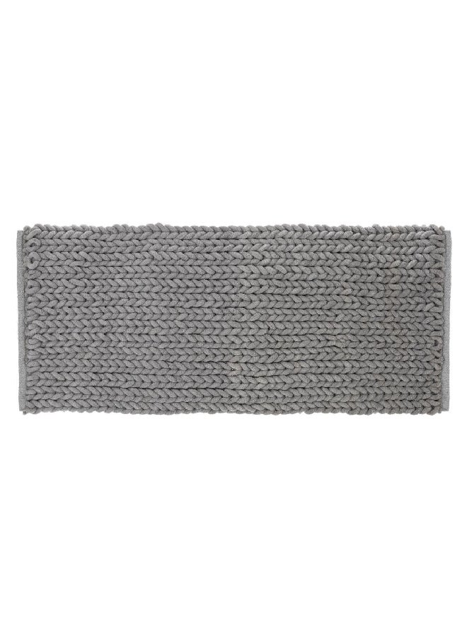 Five Simply Smart Thick Rectangular Bath Mat Grey 50 x 120 cm 174727B - Image 1