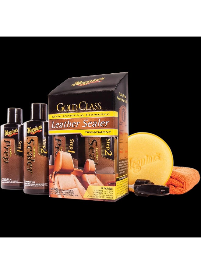 ميجوايرز G3800 Gold Class – طقم تنظيف وحماية جلد بخطوتين لمقاعد السيارة والديكور الداخلي – حماية طويلة الأمد - Image 2