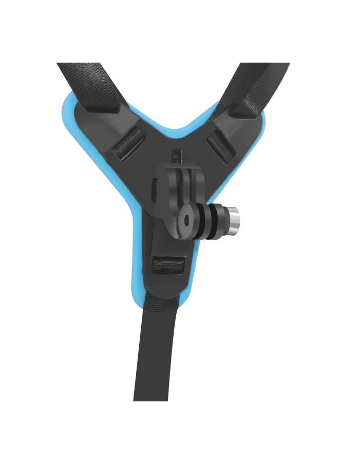 General Gopro Helmet Bracket Chin Bracket Motorcycle Helmet Dajiang DJI/hero11/9/8 Ant Accessories-Color:Blue Helmet Chin Strap - Image 3