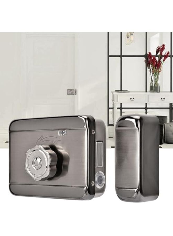 Silver Zinc Alloy Electronic Door Access Control System Single Head Lock Smart Home Office - Image 5