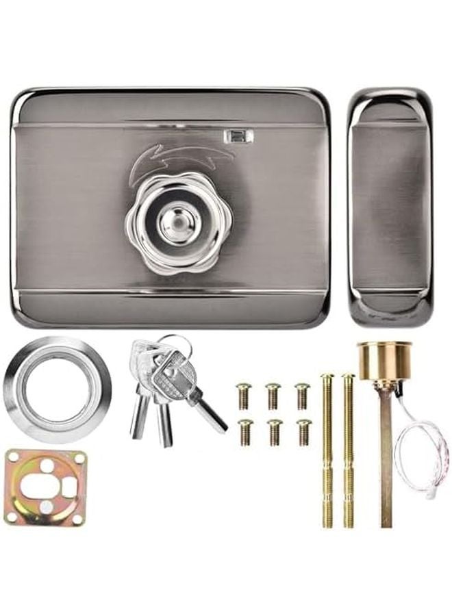 Silver Zinc Alloy Electronic Door Access Control System Single Head Lock Smart Home Office - Image 2