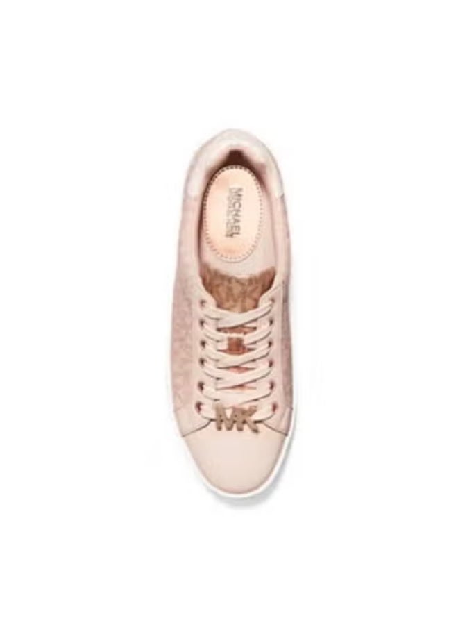 Michael Kors Women’s Monogram Logo Trainer – Pink Platform Sneakers, Size 8 - Image 3