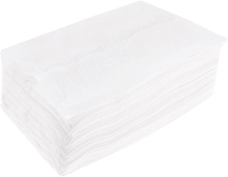 80 قطعة من وسادات القطن الناعم المستطيلة للماكياج، وسادة الوجه للسيدات باللون الأبيض - Image 1