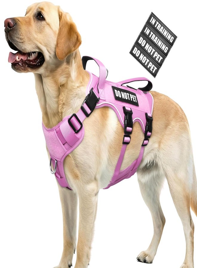 WINSEE Escape Proof Dog Harness with Double Handle+4 Removable Patches - Image 1