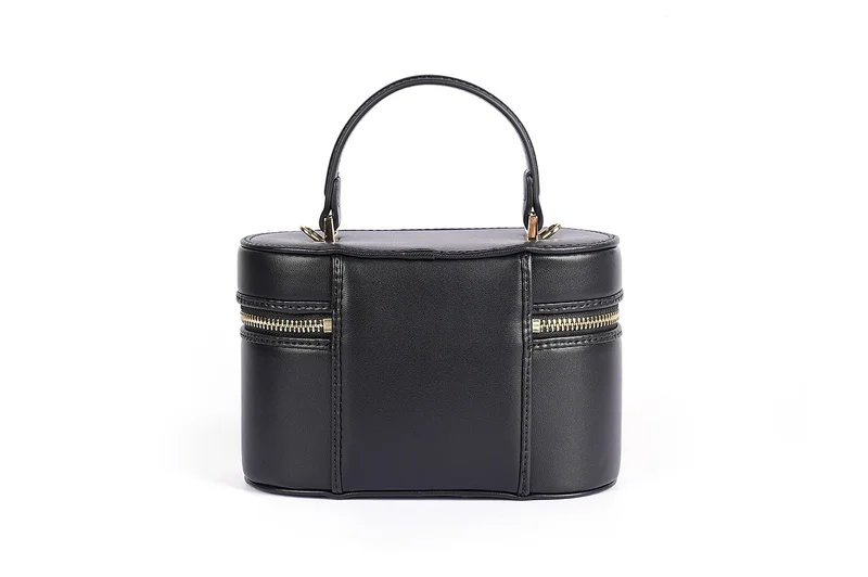 كابلي حقيبة يد جلد صناعي مستطيلة