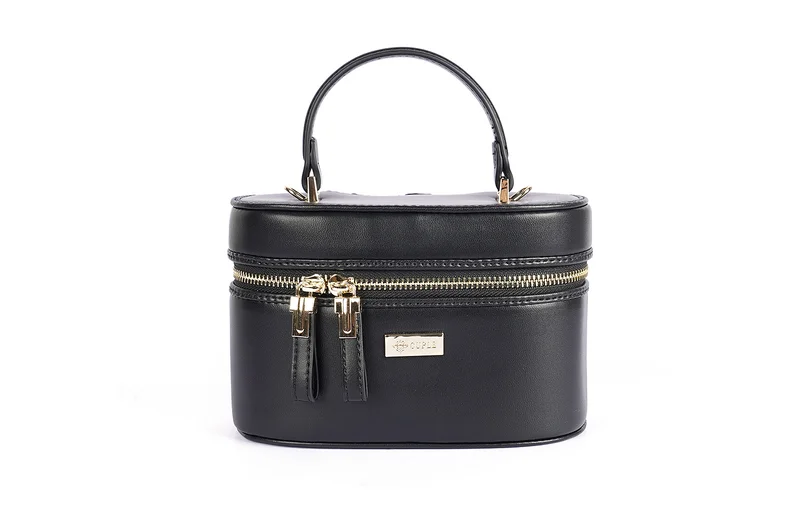 كابلي حقيبة يد جلد صناعي مستطيلة