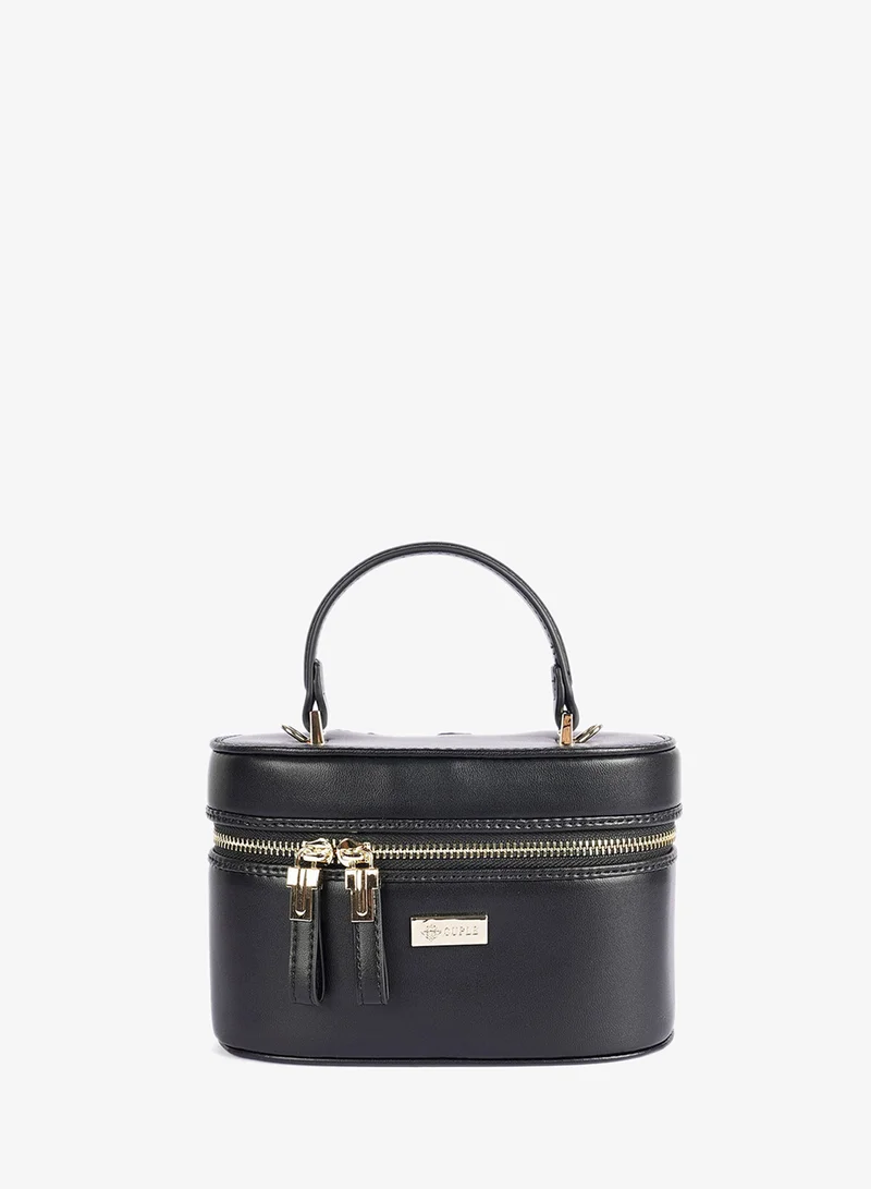 Cuple Rectangular shape faux leather handbag