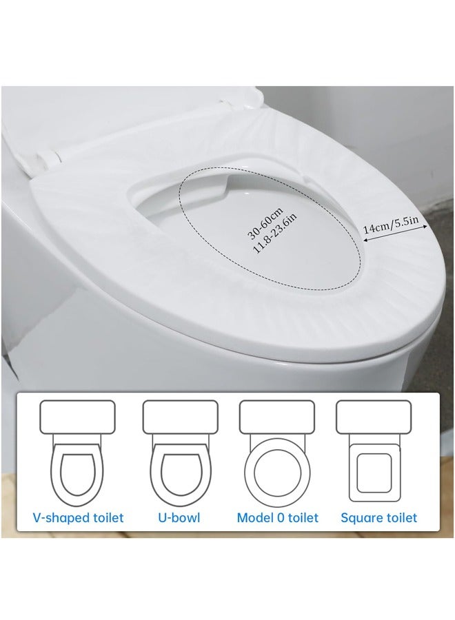 10 Pack Disposable Toilet Seat Covers for Travel Toilet Seat Mat Portable Disposable Toilet Seat Covers for Outing Hotel Hospital Public Toilet (Individual Package) - Image 3