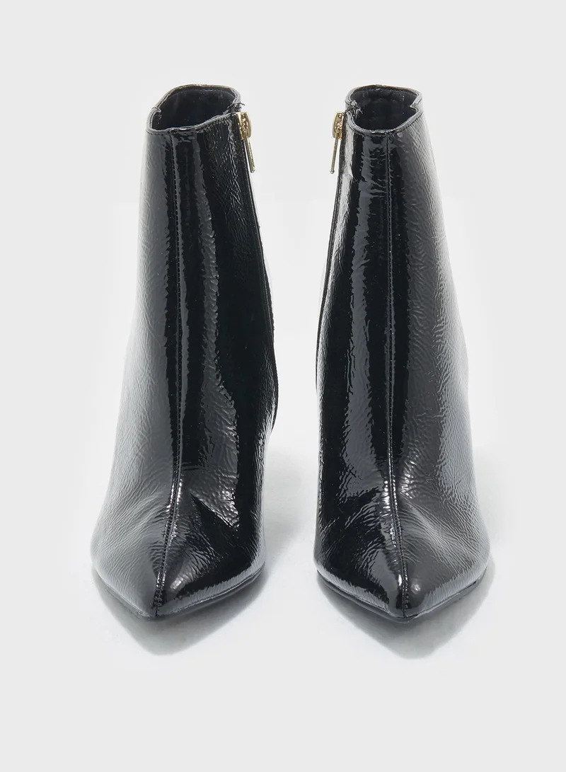 DOROTHY PERKINS Textured Faux Leather Ankle Boot