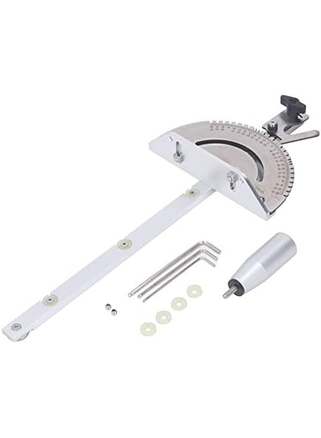 Adjustable Angle Aluminum Alloy Table Saw Miter Gauge with Clear Scale for Woodworking - Image 1