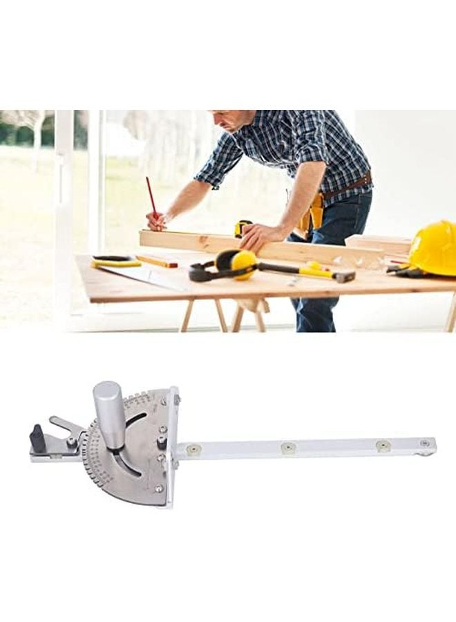 Adjustable Angle Aluminum Alloy Table Saw Miter Gauge with Clear Scale for Woodworking - Image 3