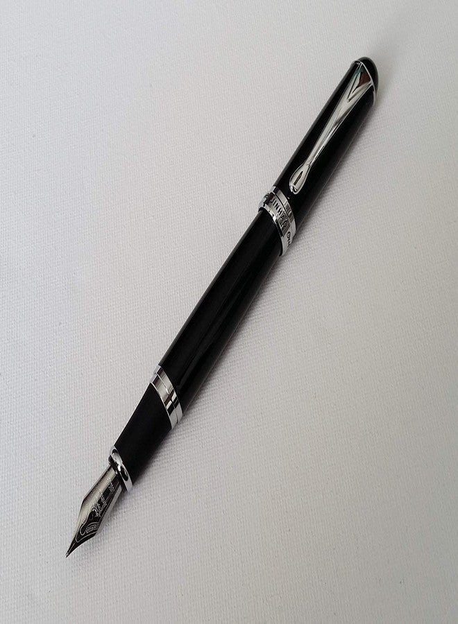 KANABEE Fountain Pen Black Shine Plain Design 0.7mm Nib 18KGP Fountain Pen - Image 3