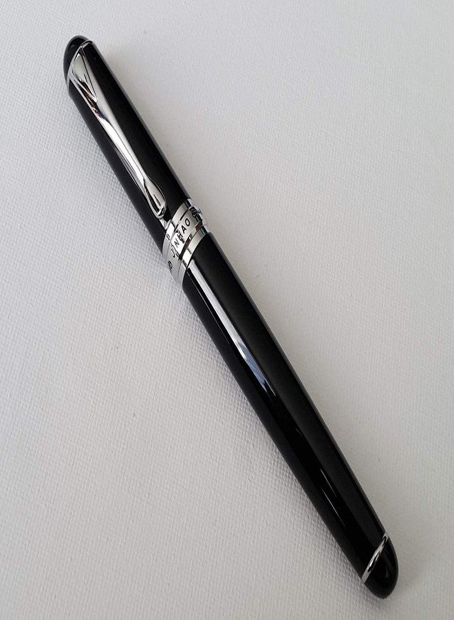 KANABEE Fountain Pen Black Shine Plain Design 0.7mm Nib 18KGP Fountain Pen - Image 5