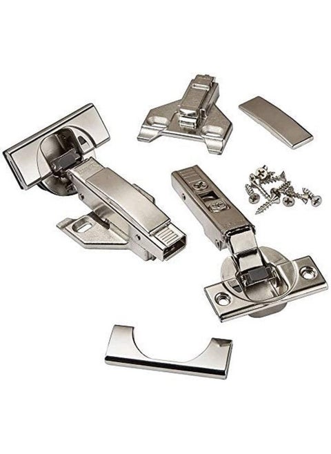 Blum CLIP top BLUMOTION Soft Close Hinges, 110 degree, Self Closing, FACEFRAME with Mounting Plates, and hinge cover plates (1/2 to 3/4” Overlay - Premium - 8 Pack)
