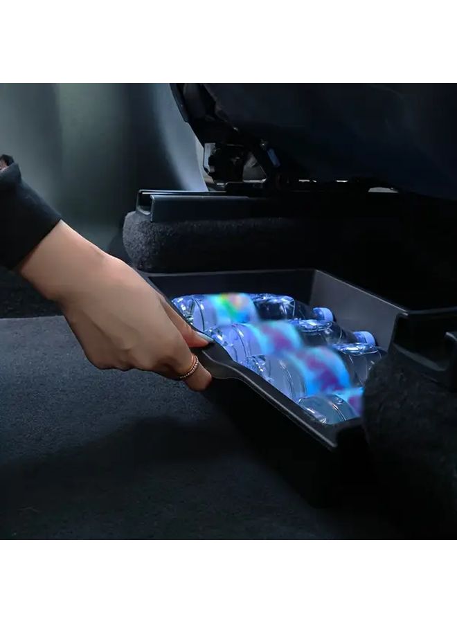 Black Car Seat Organizer Hidden Tray Storage Box Space Saving Rear Seat Storage Container Vehicle Interior Organizer Under Seat Accessory - Image 5
