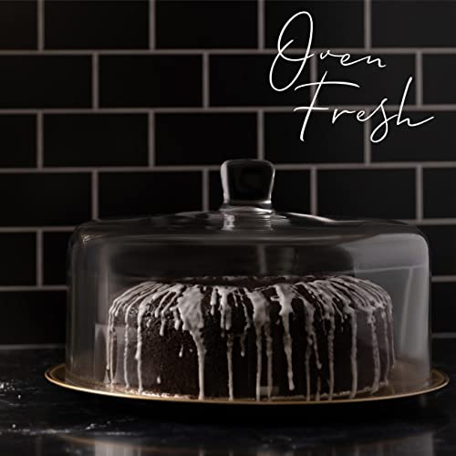 Galashield Glass Cake Dome, Cake Cover Lid for Freshness and Display | 12" Diameter - Image 2