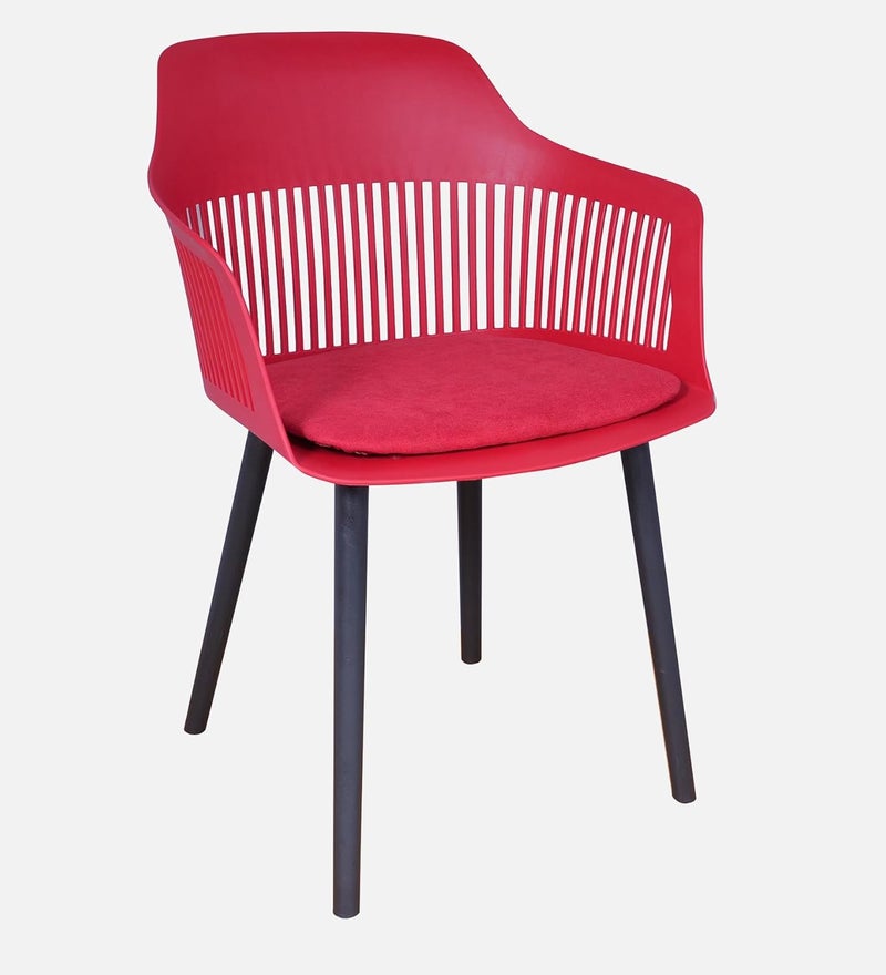Creative Stylish Modern Furniture Plastic Chairs for Cafeteria SeatingDining ChairCafe ChairKitchenRestaurantsHotels Red Pack of 1 - Image 5