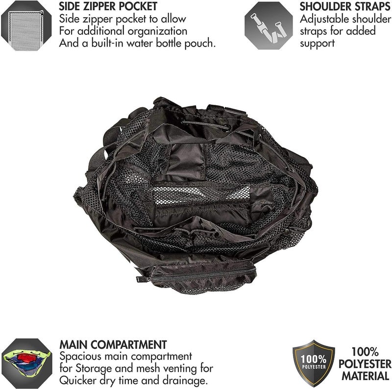 TYR LBMMB360ALL Big Mesh Mummy Backpack BLK/WHT All - Image 2
