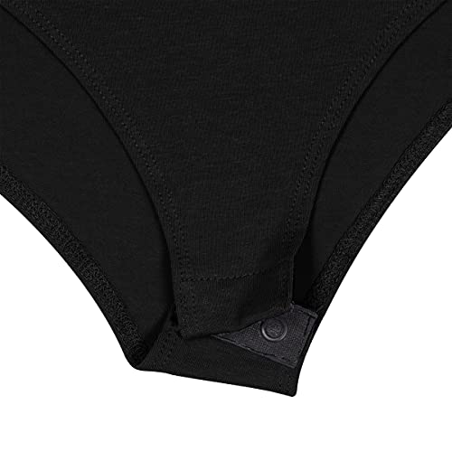 Natural Uniforms Long Sleeve Body Suit (Black, Small) - Image 5