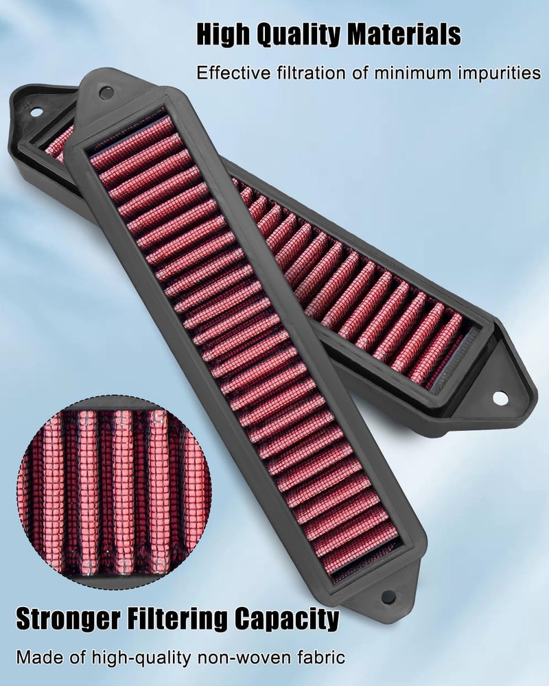 Tavaski Cabin Air Cowl Filter Fit for B-MW E Chassis E82 E88 E90 E91 E92 E93 X1 335i 135i 328i Air Filters, Red - Image 3