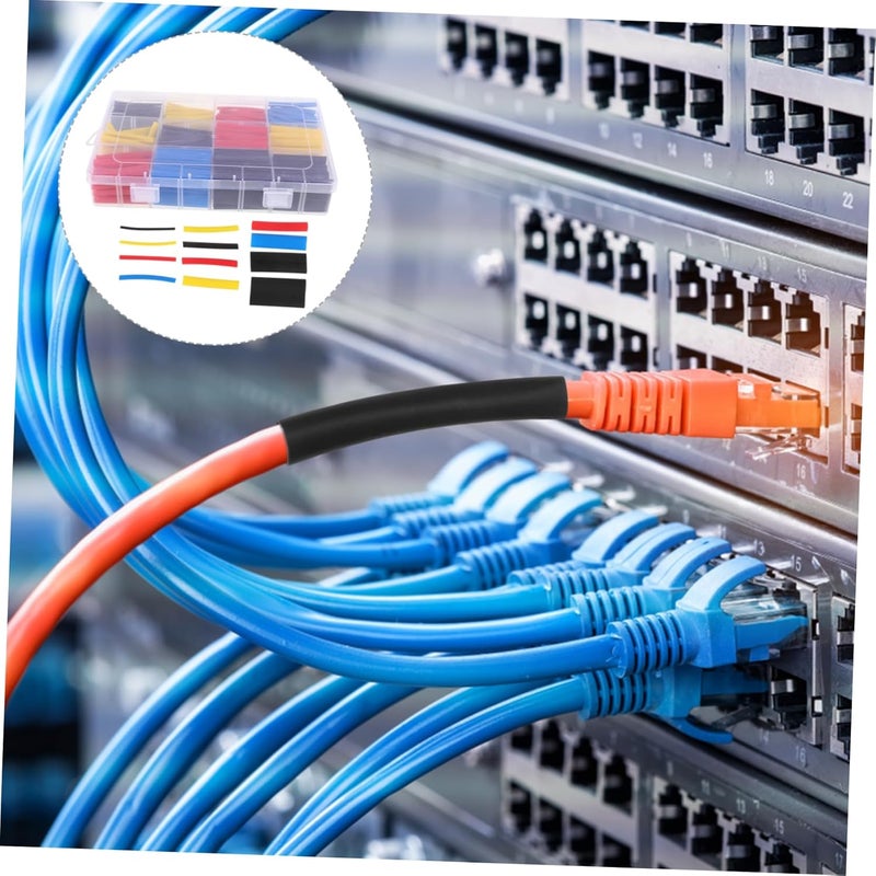 750 قطعة من مجموعة أنابيب الانكماش الحراري، أكمام كابلات كهربائية متعددة الاستخدامات لعزل الأسلاك والكابلات والحبال لمشاريع DIY والإصلاحات - Image 3