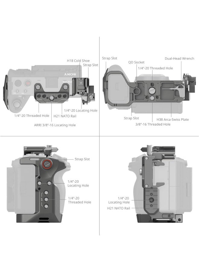 SMALLRIG SmallRig HawkLock Quick Release Cage Kit for Sony FX3 / FX30 4770  - Image 4