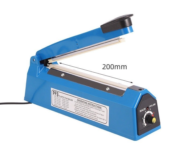 7.87-Inch Handheld Impulse Sealer – Heat Sealing Packaging Machine for Plastic Bags and Food Storage, Home  Restaurant Use