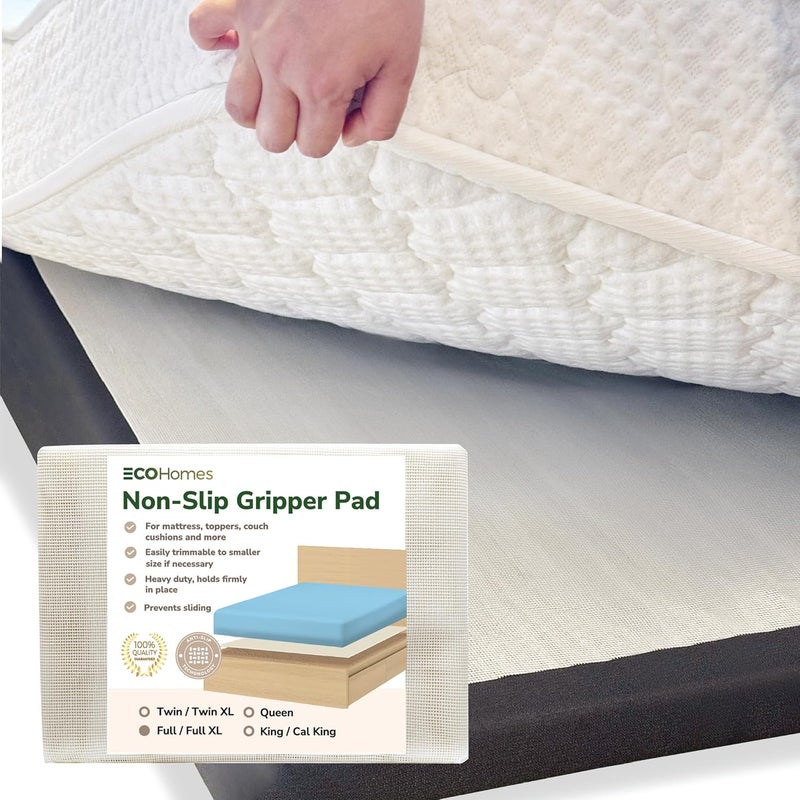 ECOHomes Non Slip Mattress Gripper Pad Stop Mattress, Keep Topper from Sliding - Anti Slip Grip Pads Holder Stop Couch Cushion, Sofa Cushions, Patio & Furniture to Prevent Sliding (Full/Full XL) - Image 1