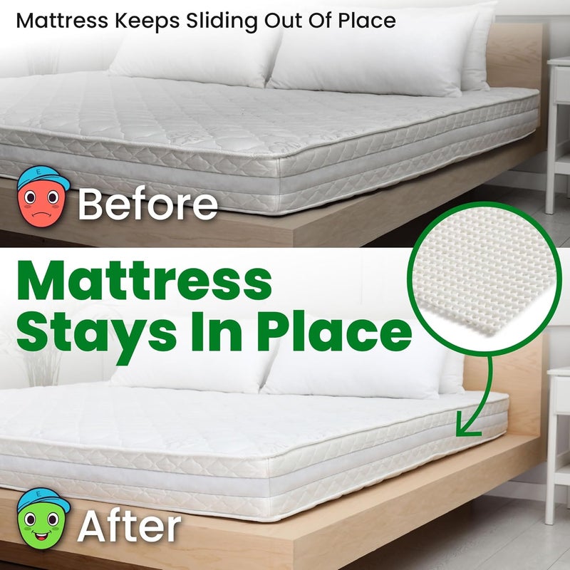 ECOHomes Non Slip Mattress Gripper Pad Stop Mattress, Keep Topper from Sliding - Anti Slip Grip Pads Holder Stop Couch Cushion, Sofa Cushions, Patio & Furniture to Prevent Sliding (Full/Full XL) - Image 2