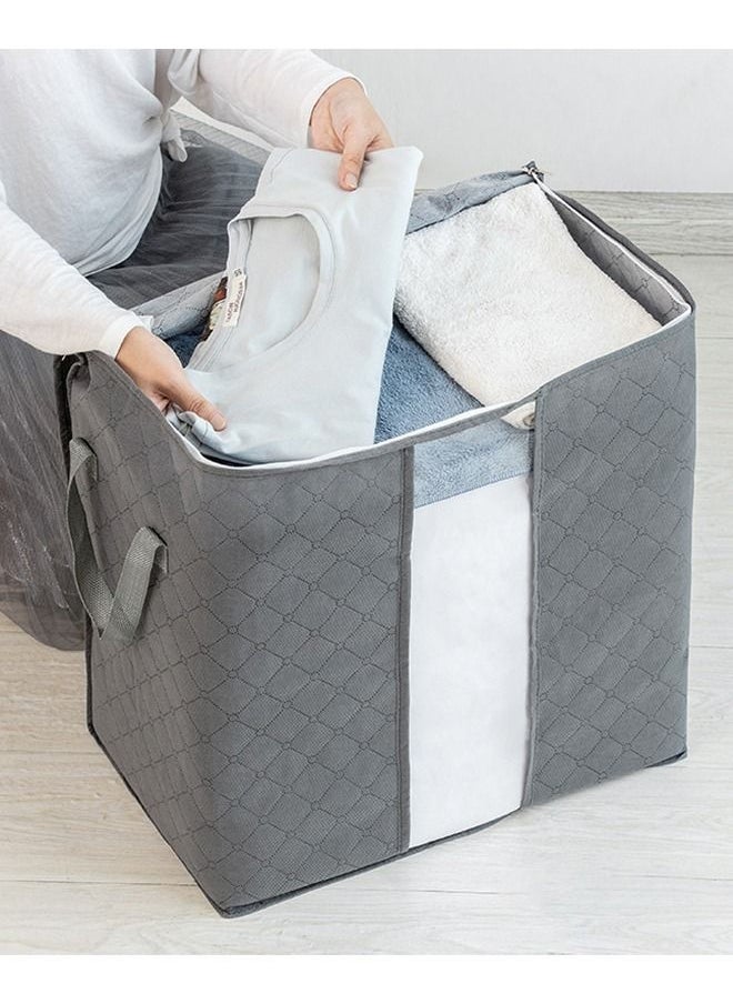 4 Pcs Large Capacity Storage Bag Organizer with Reinforced Handles and Clear Windows