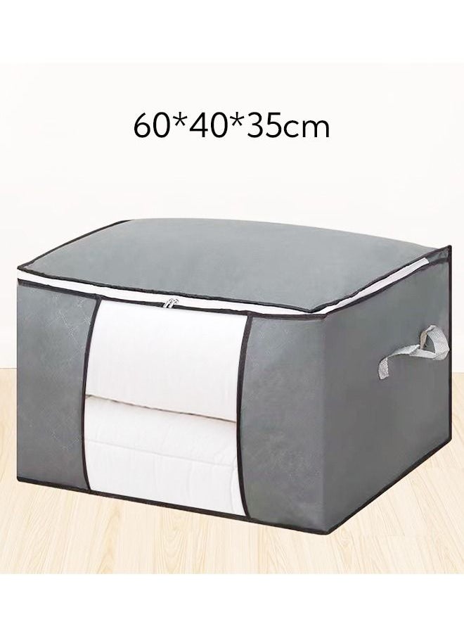 4 Pcs Large Capacity Storage Bag Organizer with Reinforced Handles and Clear Windows