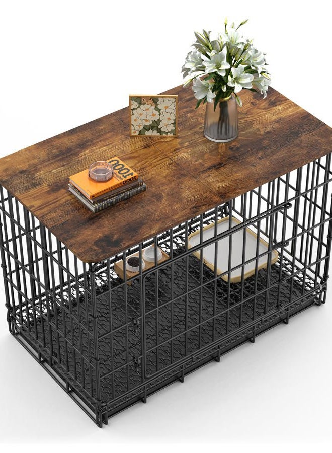 GooComfy 48in Wood Dog Kennel Topper - Image 1