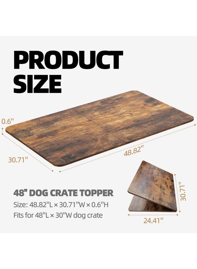 GooComfy 48in Wood Dog Kennel Topper - Image 2