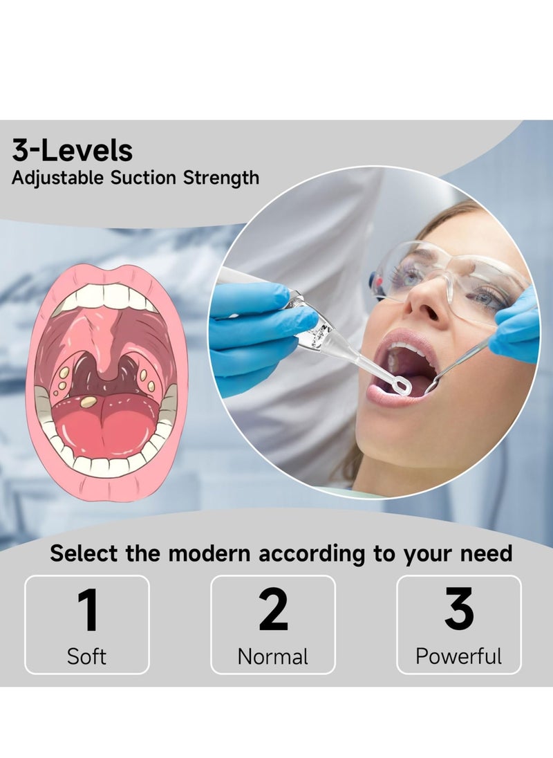 SYOSI Electronic Vacuum Tonsil Stone Remover Kit, 10-in-1 Mouth Cleaning Tool with 5 Suction Modes, Oral Fresh Care for Tonsil Stone Removal  - Image 3