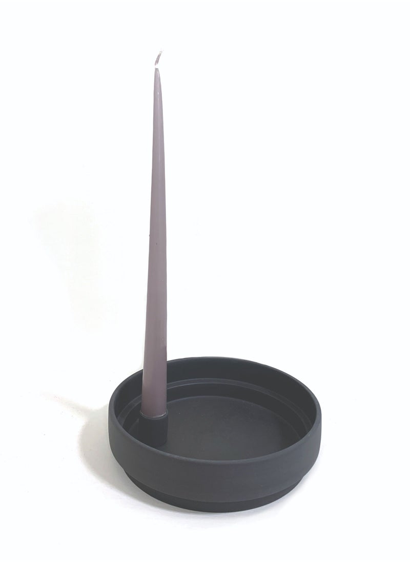 Aery Living Aery Living Orbital Step Black Large Candle Holder  - Image 3