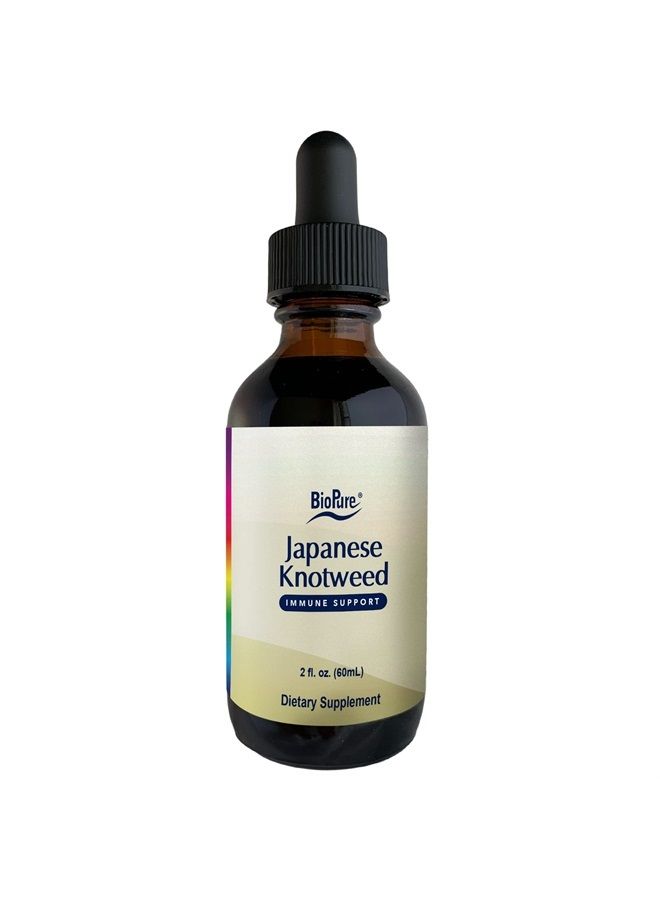 BioPure Japanese Knotweed Herbal Tincture – Potent Botanical Extract Rich in Polyphenols Including Resveratrol to Support Liver & Immune Function, Cellular Health, and Microbiome Balance – 2 fl oz - Image 1