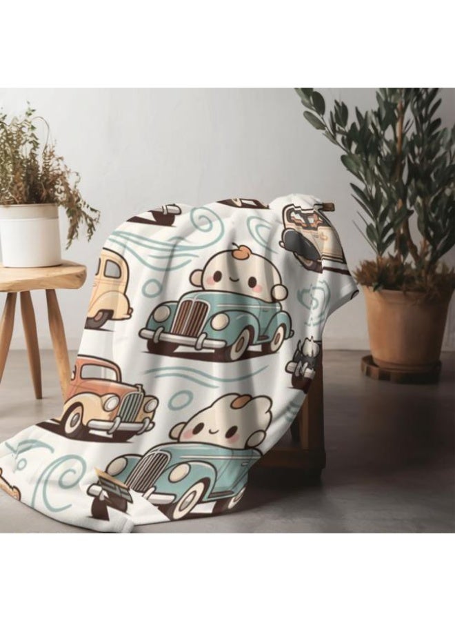 عام بطانية رقيقة من الفانيلا الكرتونية للأطفال والرضع (دافئة ومريحة، ومناسبة للنوم والألعاب) 70 سم * 100 سم - Image 4