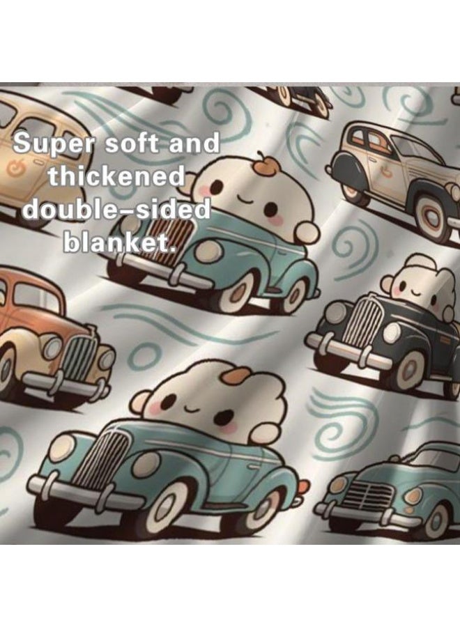 عام بطانية رقيقة من الفانيلا الكرتونية للأطفال والرضع (دافئة ومريحة، ومناسبة للنوم والألعاب) 70 سم * 100 سم - Image 3