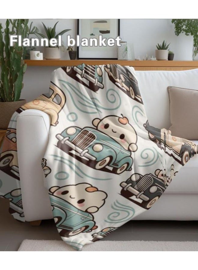 عام بطانية رقيقة من الفانيلا الكرتونية للأطفال والرضع (دافئة ومريحة، ومناسبة للنوم والألعاب) 70 سم * 100 سم - Image 5