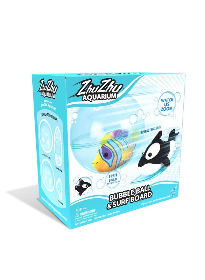 أكواريوم مجموعة كرات الفقاعات وألواح ركوب الأمواج من ZhuZhu (السمكة غير مرفقة) - Image 2
