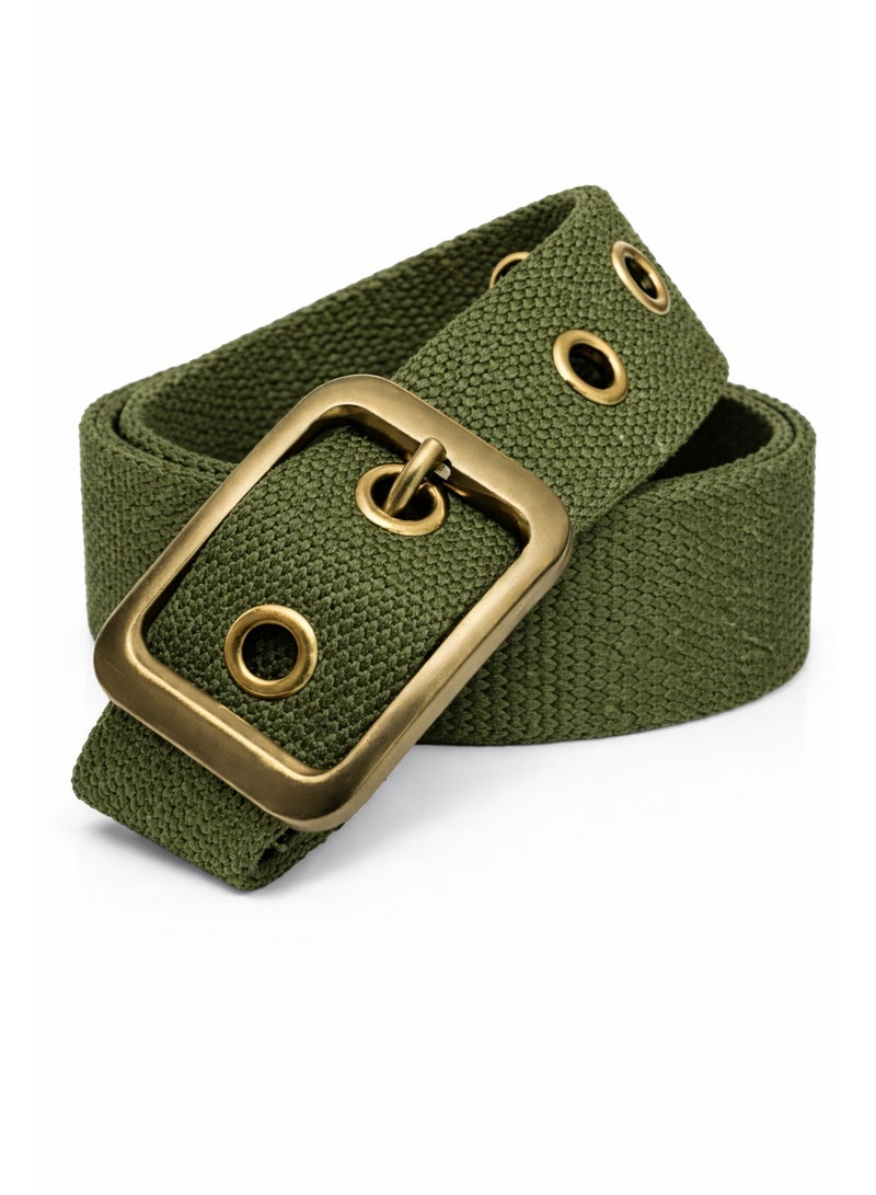 Men's high-quality canvas belt with a durable metal buckle – a practical casual belt for everyday use and work - Image 2