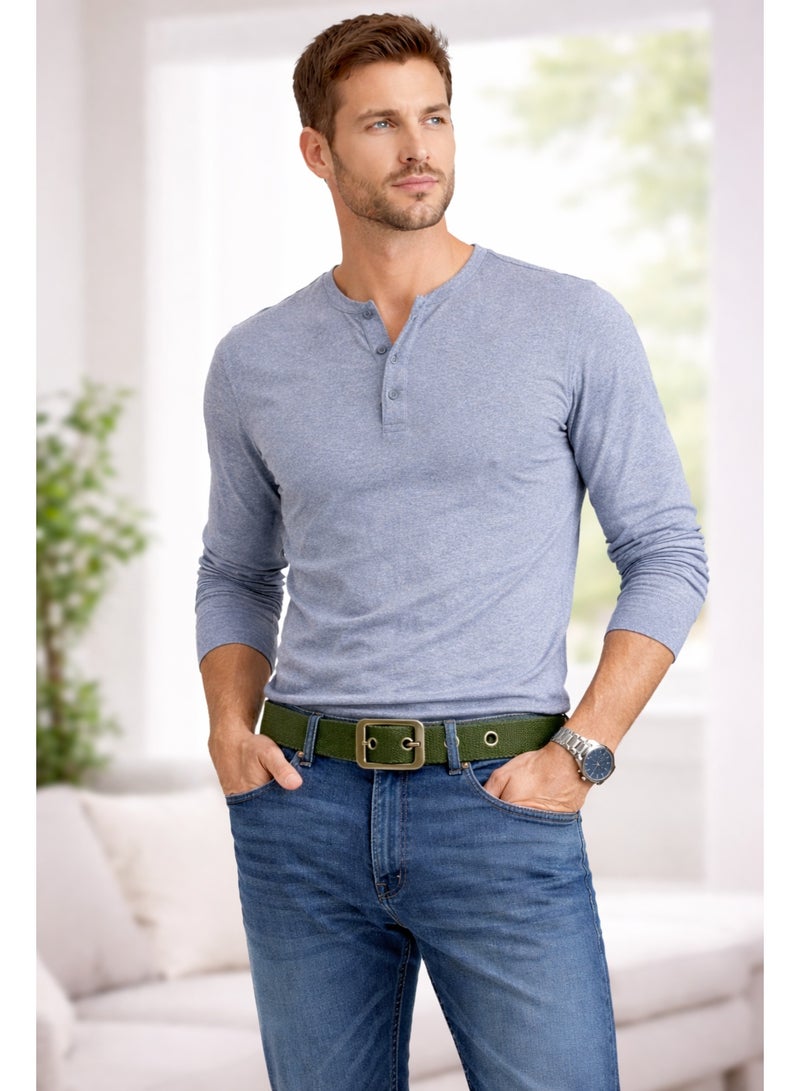 Men's high-quality canvas belt with a durable metal buckle – a practical casual belt for everyday use and work - Image 4