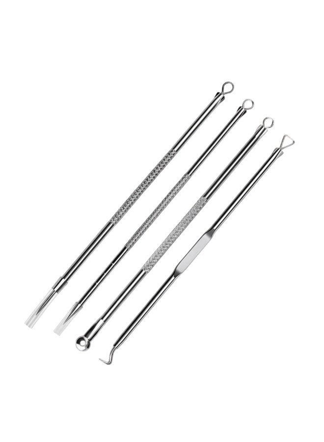 4Pc Stainless Steel Extractor Blackhead Remover - Image 3