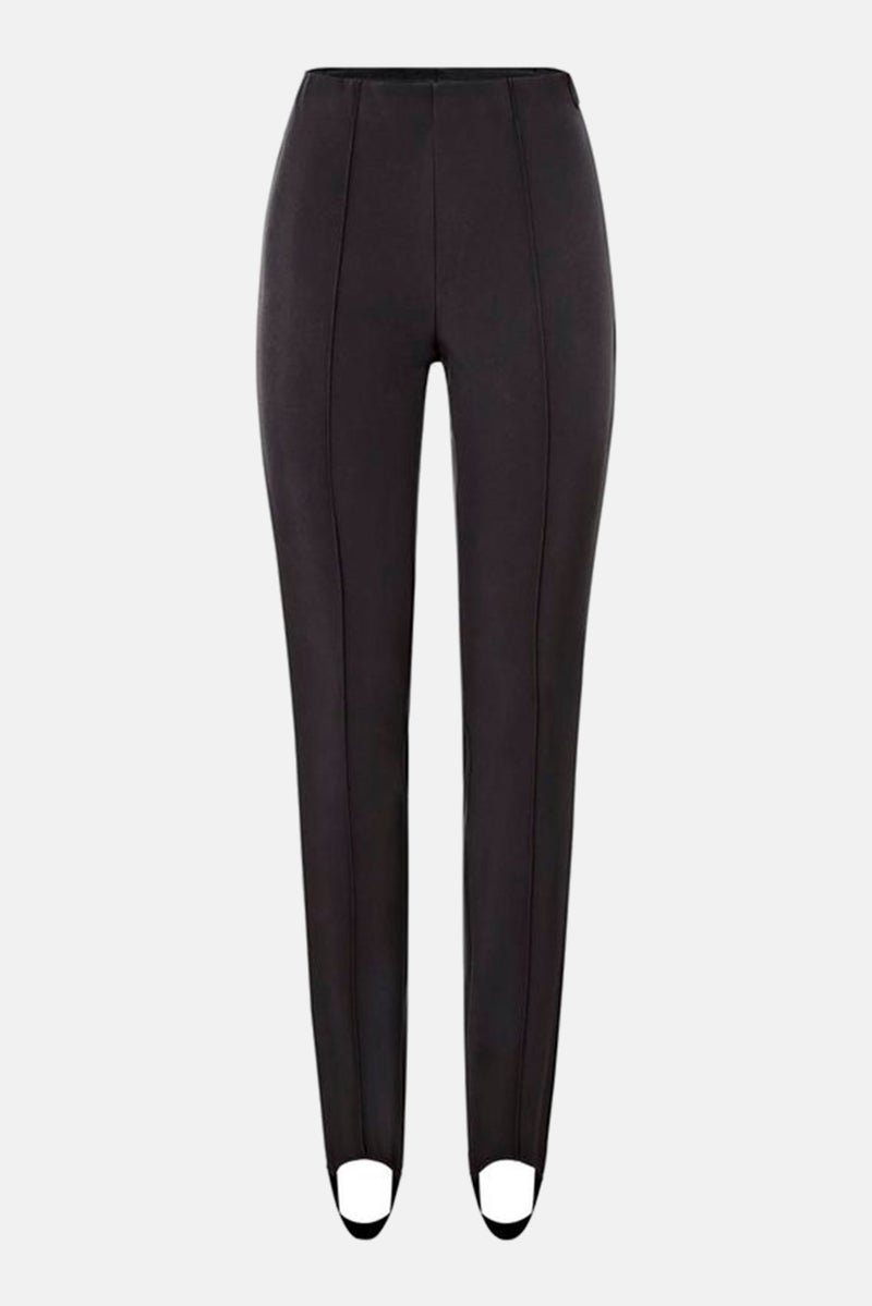 Tchibo Women Tight Fit Solid Soft Shell Ski Pants, Black  - Image 4