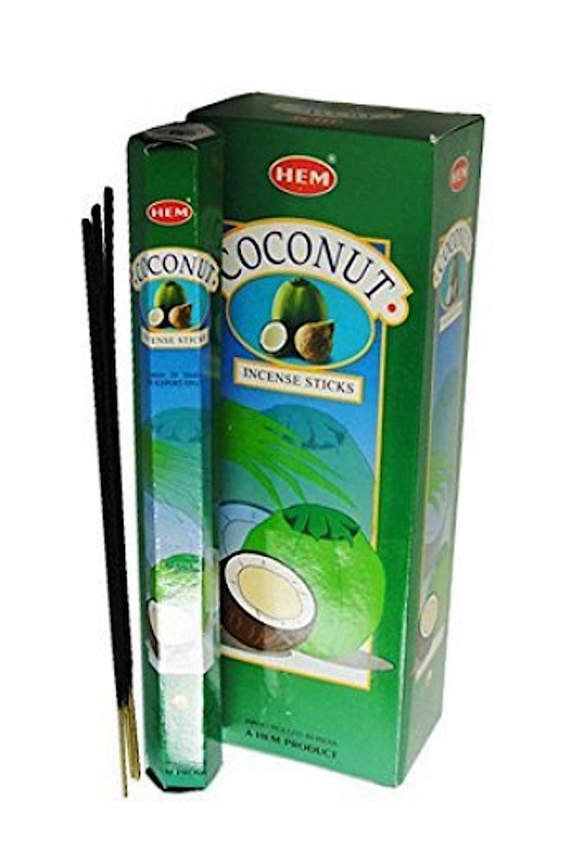 HEM Coconut 100 Incense Sticks 5 x 20 stick packs