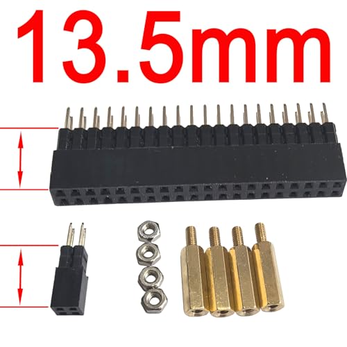 DSLRKIT 13.5mm GPIO and PoE Pin Header Height Increaser Extender for Raspberry Pi 5 4B 3B+ 3B (Pack of 2) - Image 2