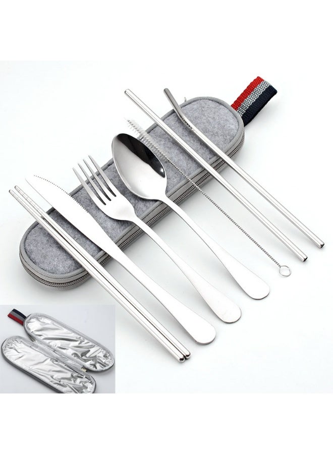 NIBEMINENT صناديق غداء للأطفال / البالغين مع حقيبة غداء وأدوات المائدة، صندوق غداء بنتو بأربعة أقسام للأطفال، صندوق غداء مقاوم للتسرب، آمن للاستخدام في الميكروويف وغسالة الصحون والفريزر، خالي من BPA، 1300 مل (أزرق) - Image 4